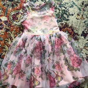NWOT Zunie floral tulle dress